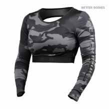 Better bodies 110836-918 Топ с длинными рукавами Better Bodies Chelsea Cropped L/S, Dark Camo