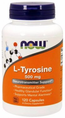 NOW L-Tyrosine 500 mg, 120 капс