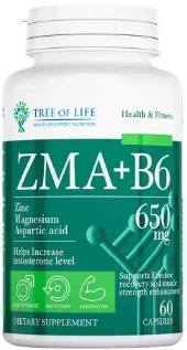 Tree of Life ZMA + B6, 60 капс