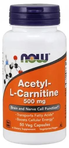 NOW Acetyl L-Carnitine 500 mg, 50 капс