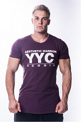 Nebbia 730 Athletic Logo T-Shirt, бордо