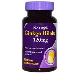 Natrol Ginkgo Biloba 120 мг, 60 капс