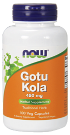 NOW Gotu Kola 450 мг, 100 капс