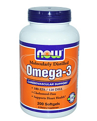 NOW Omega 3 1000 мг, 500 капс