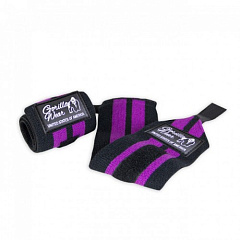 Gorilla Wear GW-99804\BK-PEP Кистевые бинты женские "Purple", черный/фиолетовый