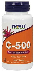 NOW Vitamin C-500 RH, 100 таб
