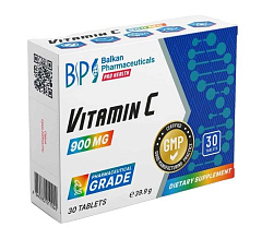 Balkan Pharmaceuticals Vitamin C 900 мг, 30 таб 