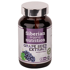 Siberian Organic Nutrition Grape Seed Extract, 60 капс