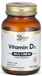 Debavit Vitamin D3 5 000 IU, 90 капс