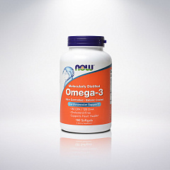 NOW Omega 3, 180 капс