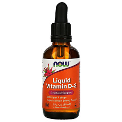 NOW Liquid Vitamin D3-400 IU, 59 мл
