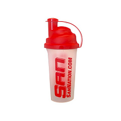 SAN Shaker Cup Clear With Red Lid, 700 мл 