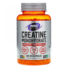 NOW Creatine 750 mg, 120 капс