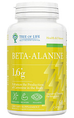 Tree of Life Beta-Alanine 1600 мг, 60 капс