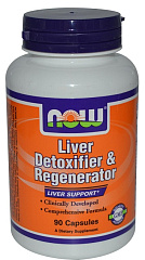 NOW Liver Detoxifier & Regenerator, 90 капc