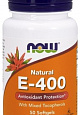 NOW Vitamin Е-400 Mixed Tocopherols, 50 капс