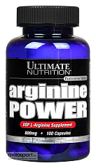 Ultimate Nutrition Arginine Power, 100 капс