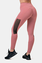 Nebbia 573 High-Waist & Mesh Leggings, бледно-розовый