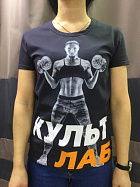 Kultlab Футболка с принтом девушки
