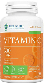 Tree of Life Vitamin C 500 мг, 60 капс
