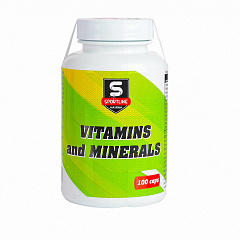 Sportline Nutrition Vitamins and Minerals, 100 капс