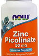 NOW Zinc Picolinate 50 мг, 120 капс