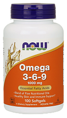NOW Omega 3-6-9 1000 mg, 100 капс