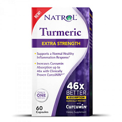 Natrol Turmeric Extra Strenght, 60 капс