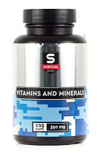 Sportline Nutrition Vitamins and Minerals, 125 капс