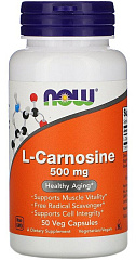 NOW Carnosine 500 мг, 50 капс