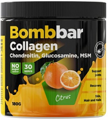 Bombbar Collagen + Glucosamine, Chondroitin & MSM, 180 гр