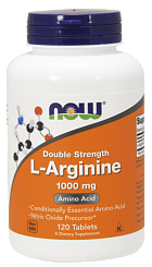 NOW Arginine 1000 mg, 120 таб