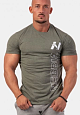 Nebbia 293 Vertical Logo NEBBIA T-shirt, хаки