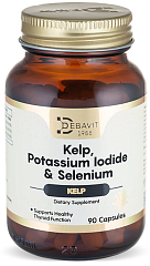 Debavit Kelp, Potassium Iodide & Selenium, 90 капс