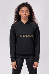 Nebbia 825 Long Hoodie "Intense Focus", чёрный
