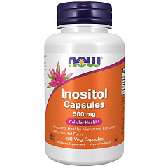 NOW Inositol 500 мг, 100 капс