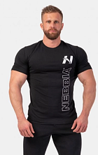 Nebbia 293 Vertical Logo NEBBIA T-shirt, чёрный