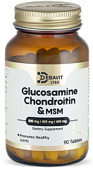 Debavit Glucosamine Chondroitin & MSM, 90 таб