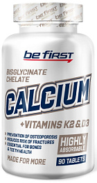 Be First Calcium Chelate + K2 + D3, 60 капс