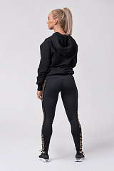 Nebbia 825 Long Hoodie "Intense Focus", чёрный