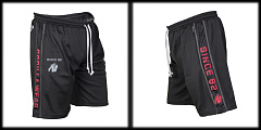 Gorilla Wear GW-90904/BK-RD Шорты "Mesh Shorts", чёрные-красные 