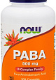 NOW PABA 500 мг, 100 капс