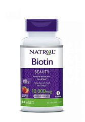 Natrol Biotin 10 000 mcg, 60 таб