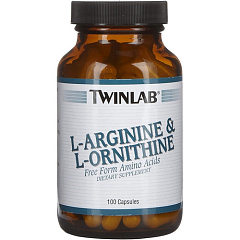 Twinlab L-Arginine/L-Ornithine, 100 капс