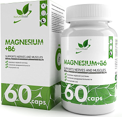 NaturalSupp Магний + B6, 60 капс
