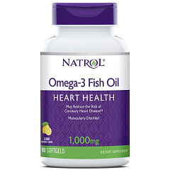 Natrol Omega-3 Fish Oil 1000 мг, 90 капс