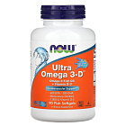 NOW Ultra Omega 3-D, 90 капс