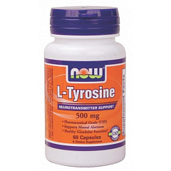 NOW L-Tyrosine 500 mg, 60 капс