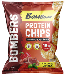 Bombbar Чипсы цельнозерновые протеиновые, 50 гр