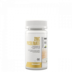 Maxler Zinc Picolinate 25 мг + Copper 500 мг, 60 капс